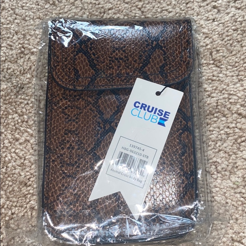 Snakeskin crossbody purse